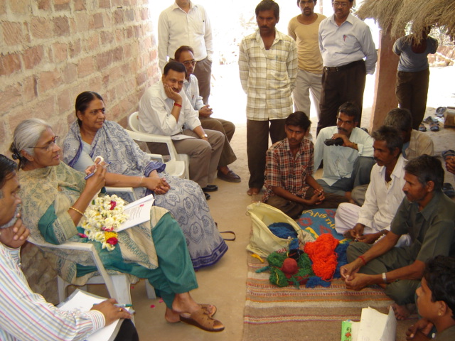 General Field Work: talking with dari cluster artisans with priincipal secretary of dept of indistries