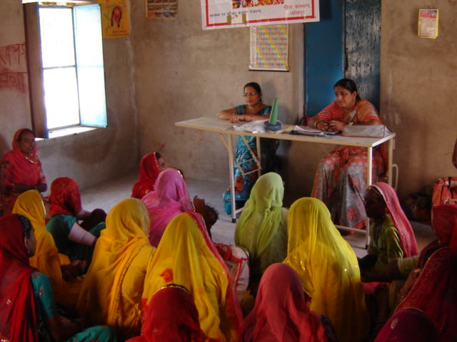 Health and nutrition counselling in a village